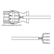 Kabel und Verbindungsstecker — P4 4C 5M 1.5 WLC