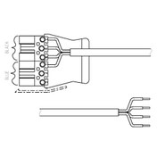 Kabel und Verbindungsstecker — P6B 4C 5M 1.5 WLC